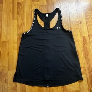 Under Armour Black Sleeveless Relaxed Tank Top